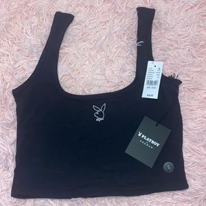 New with tags PLAYBOY cropped tank top